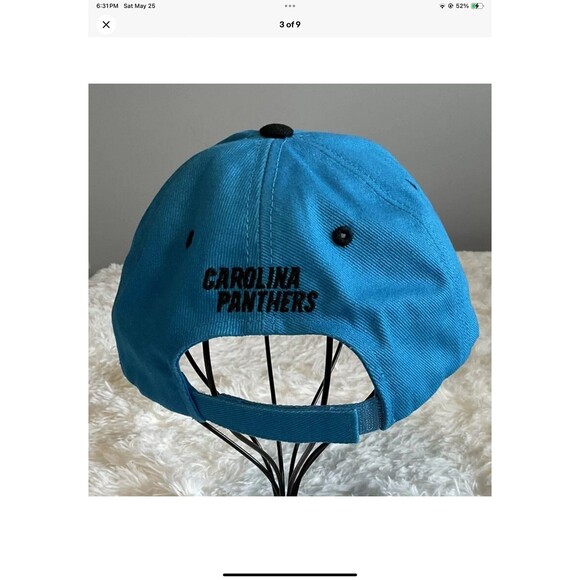 Carolina Panthers NFL Team Apparel Ball Cap with Logo One Size Fits Most NEW - Picture 3 of 9